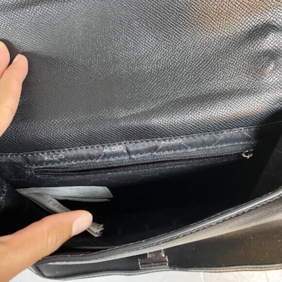 Aldo Black Women's Crossbody Bag Chain Shoulder Bag Small New With Tags - Picture 9 of 9